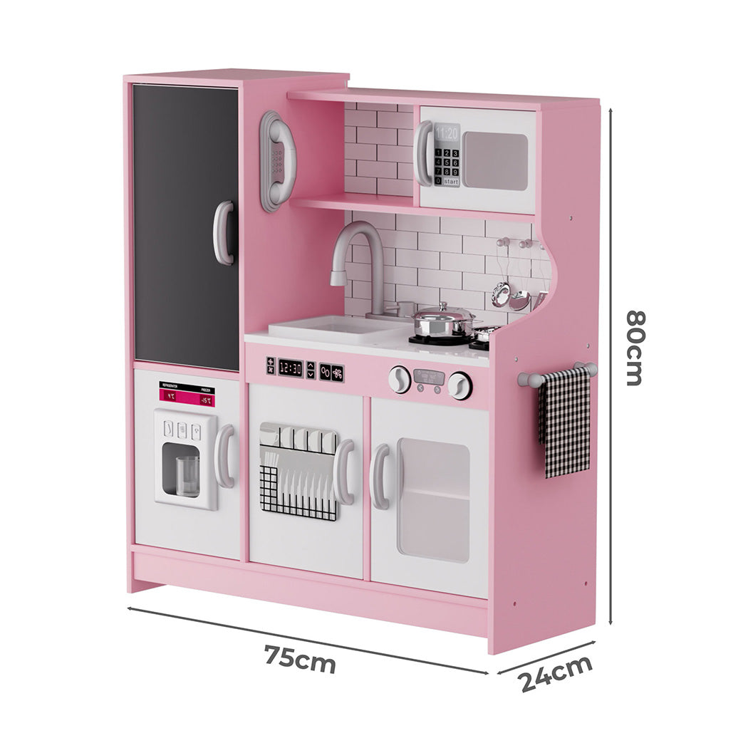 Bopeep Kids Kitchen Set Wooden Pretend Play Cooking Toy-2006732701960376322