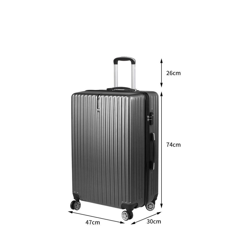 Slimbridge 28" Inch Luggage Suitcase Grey 28 inch-2029387268757786626