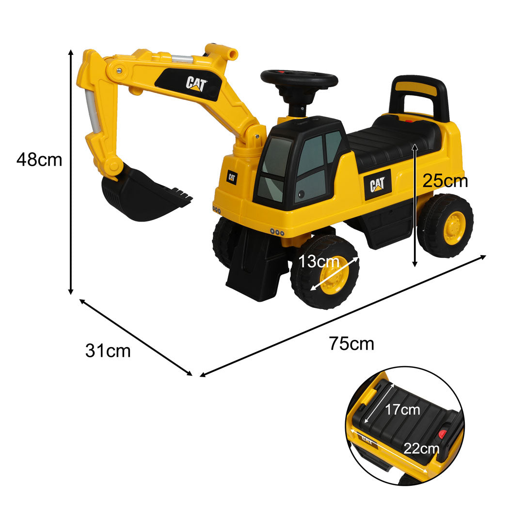 Kids ride on excavator-2029387199581130754
