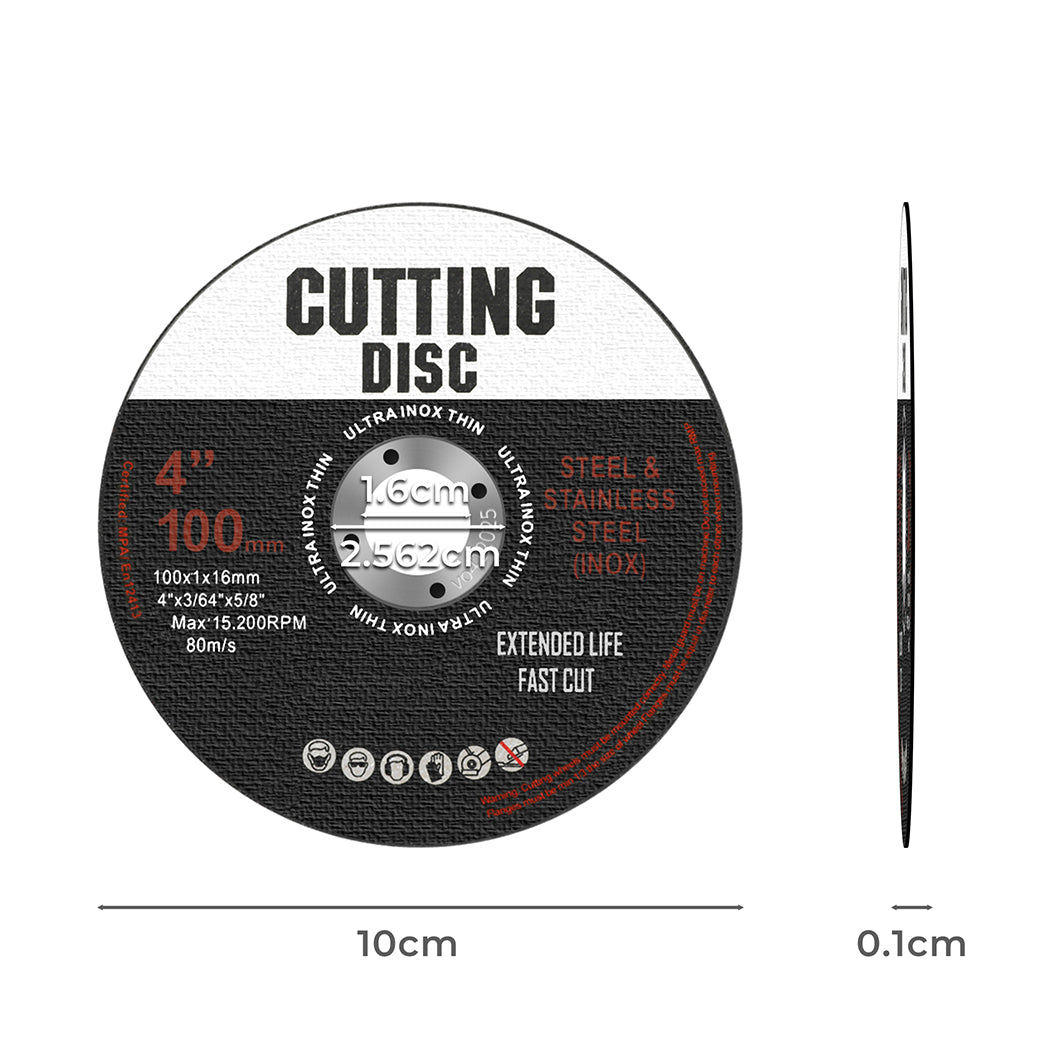 Traderight Cutting Discs 100mm 4" Thin-2018816659543953410