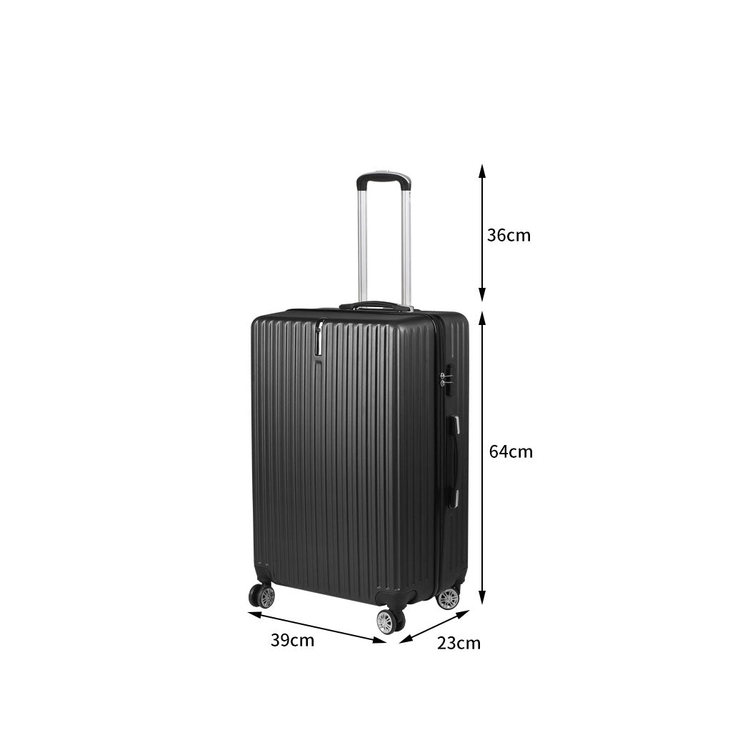 Slimbridge 24" Inch Luggage Suitcase Black 24 inch-2006733062662131714