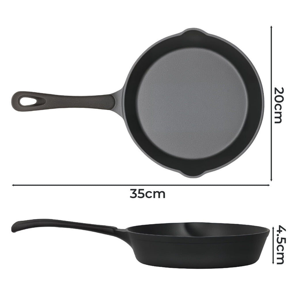 Toque Non Stick Frying Pan Cast Iron Steak Skillet 20cm-2029387291709018114