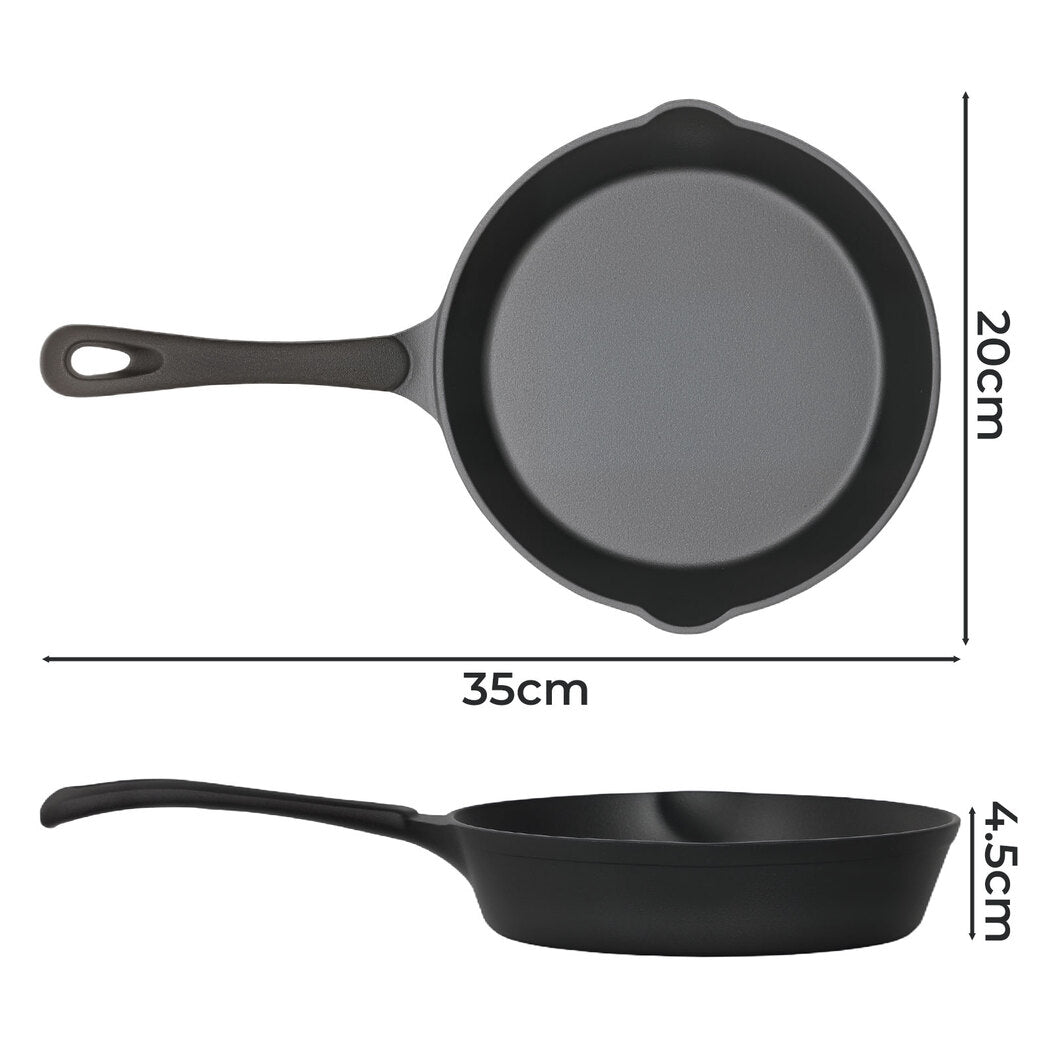 Toque Non Stick Frying Pan Cast Iron Steak Skillet 20cm-2029387291709018114