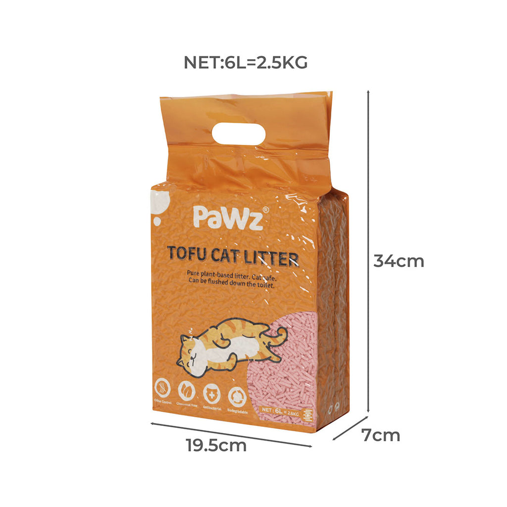 PaWz 2.5kg Tofu Cat Litter Clumping Watermelon x1-2018816646038294530