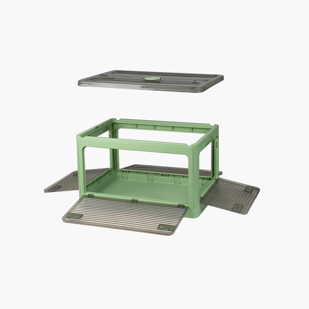 55L Storage Boxes Stackable Container M Green Medium-2018816677772398596