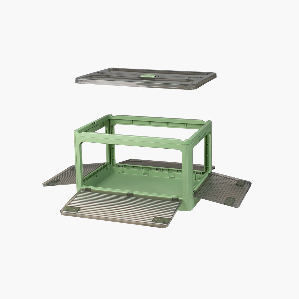 55L Storage Boxes Stackable Container M Green Medium-2018816677772398596