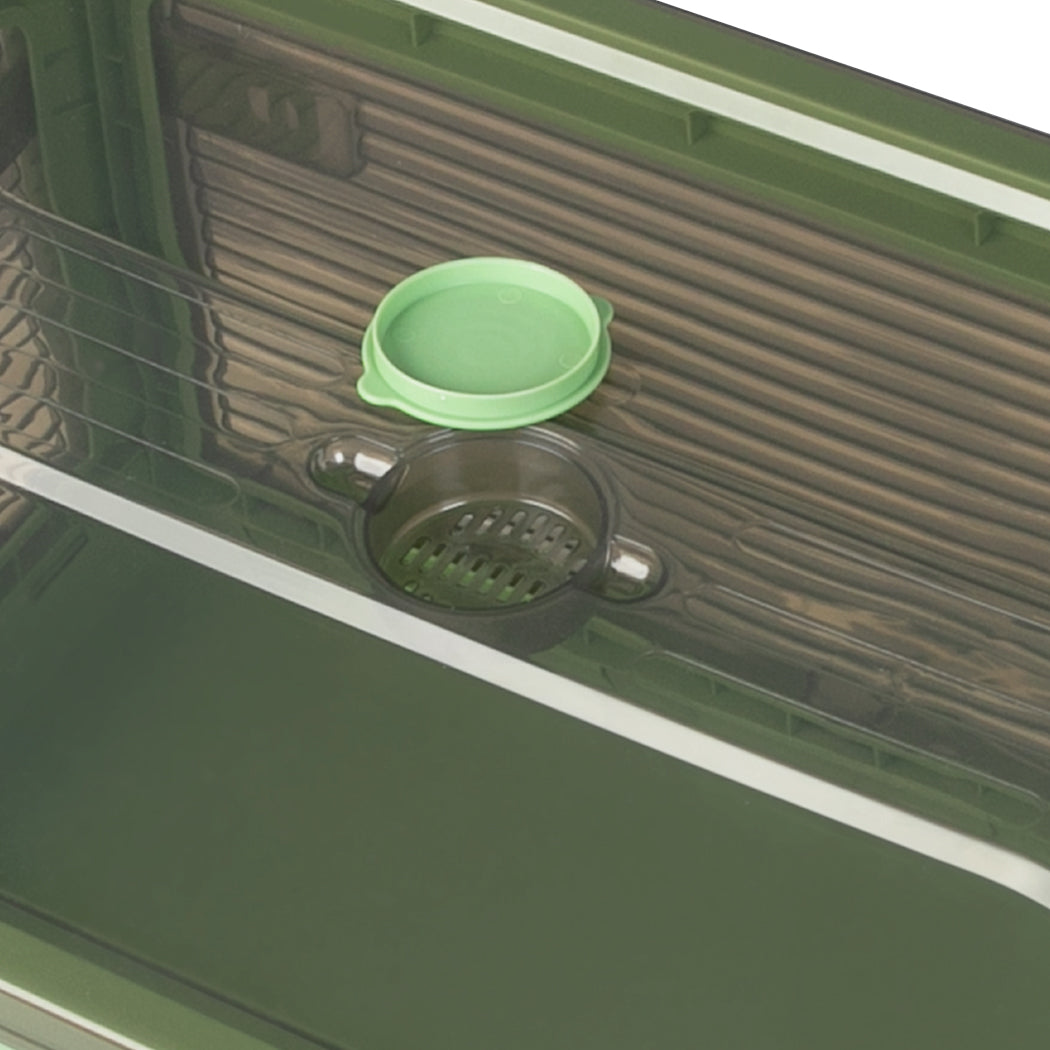 55L Storage Boxes Stackable Container M Green Medium-2018816677772398597