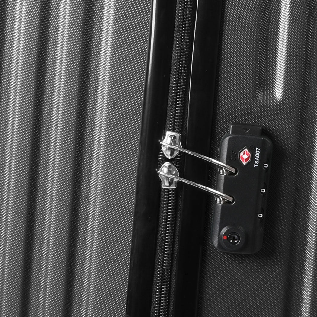 Slimbridge 24" Inch Luggage Suitcase Black 24 inch-2006733062662131717