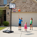 Basketball Hoop Stand System Height Adjustable Portable with Large Backboard Net